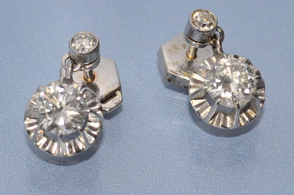 Boucles d'oreille diamants 1,2 carat