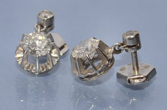 Boucles d'oreille diamants 1,2 carat