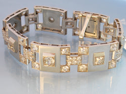 Bracelet Art Déco diamant et platine 1940