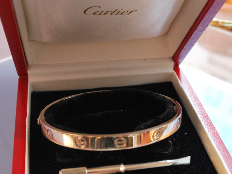 Bracelet Cartier "Love" en or blanc