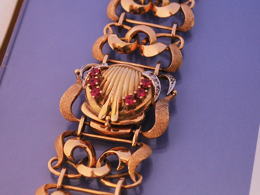 Bracelet De Montre Vintage Universal Genève - Croco Bordeaux 16 Mm - Occasion - Pour Montre Alpina