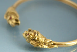 Bracelet Têtes de Lion en Or