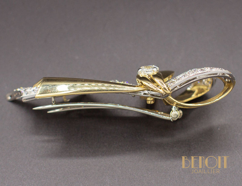 Broche Chaumet 1950 Diamants