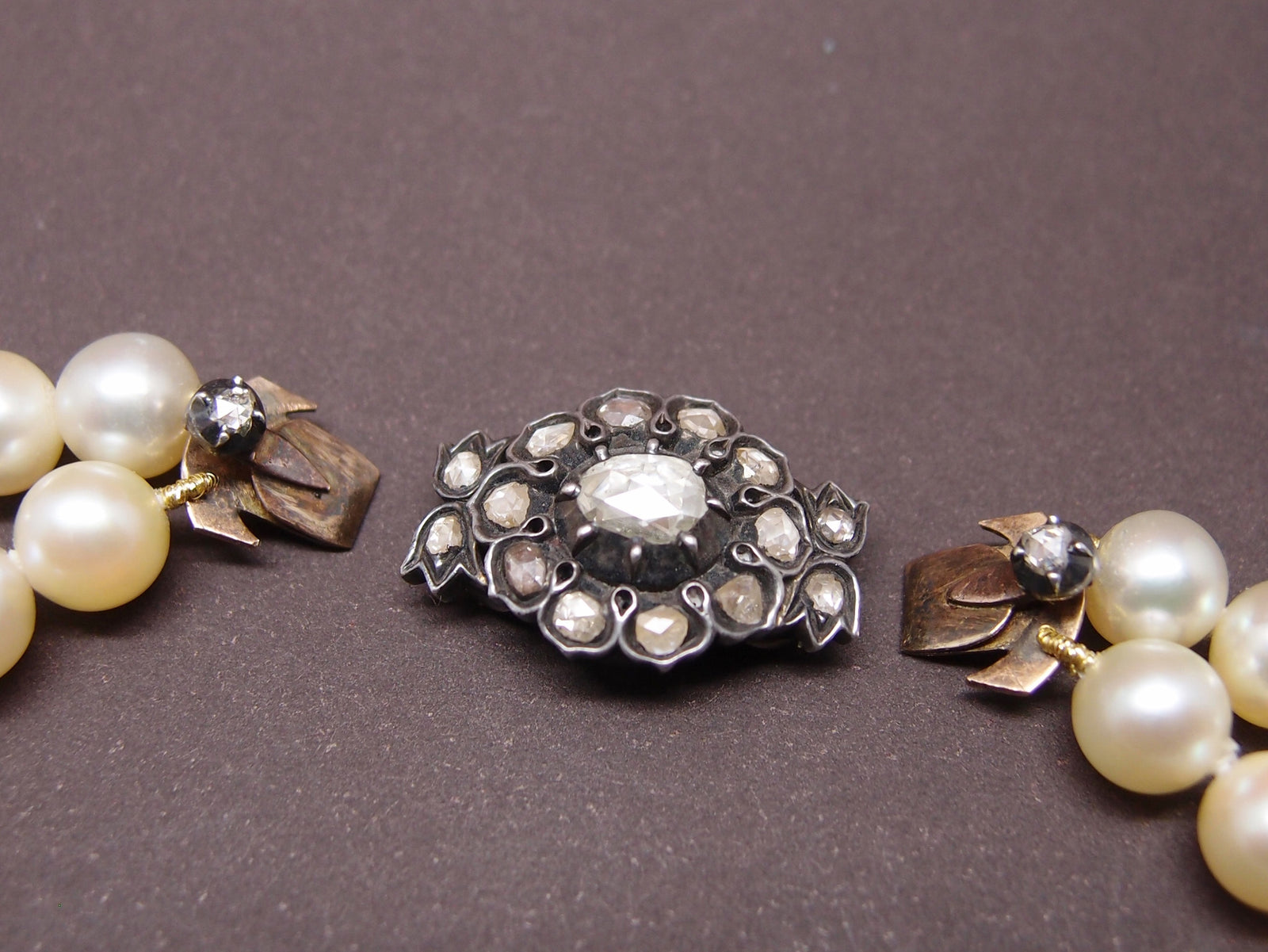 Tour De Cou Vintage Double Rang – Perles Et Pâte De Verre – Couleur Bleue