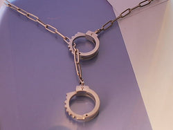 Collier menottes diamants