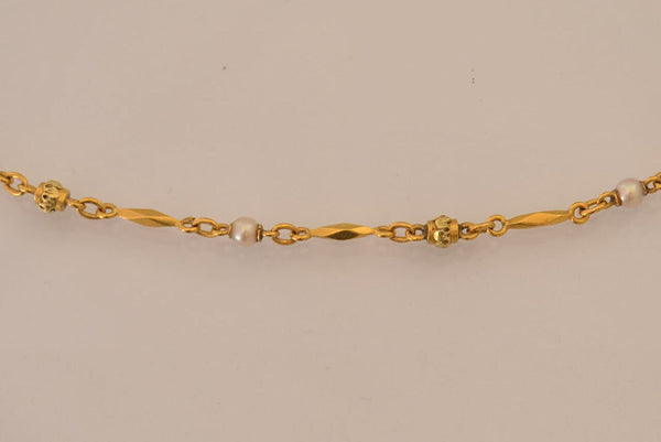 Collier Or et Perles XIXème siècle