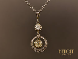 Pendentif Art Déco Diamants