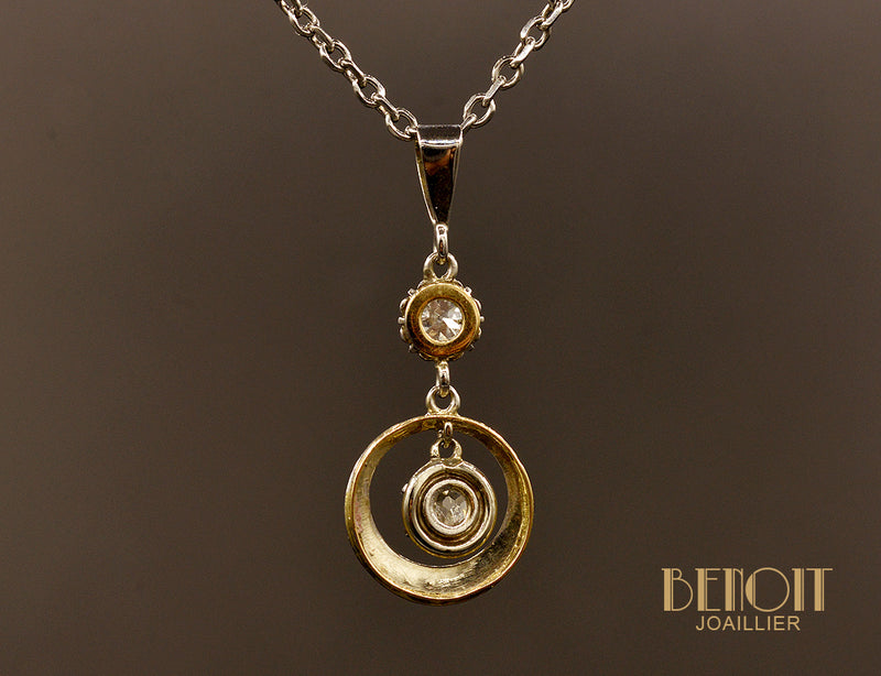 Pendentif Art Déco Diamants