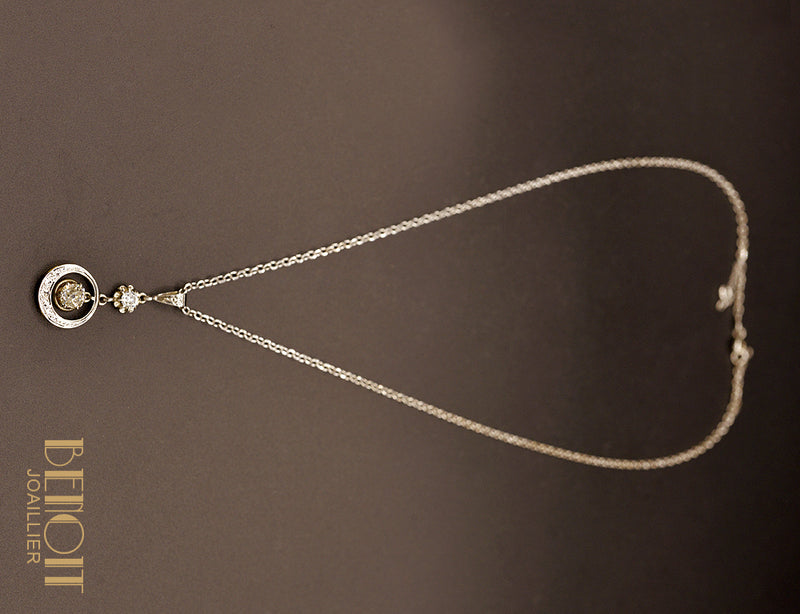 Pendentif Art Déco Diamants