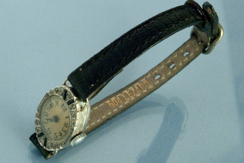Montre Art déco Platine et Diamants