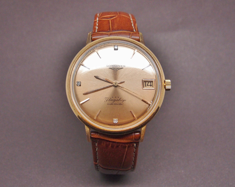 Montre Longines Flagship or 18 k , cal. 345
