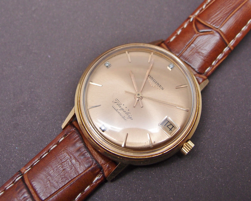 Montre Longines Flagship or 18 k , cal. 345