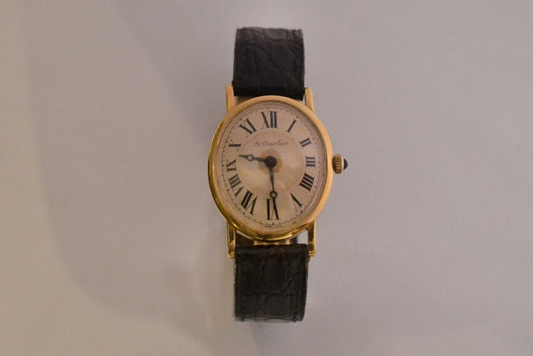 Montre Ovale Or Jaune