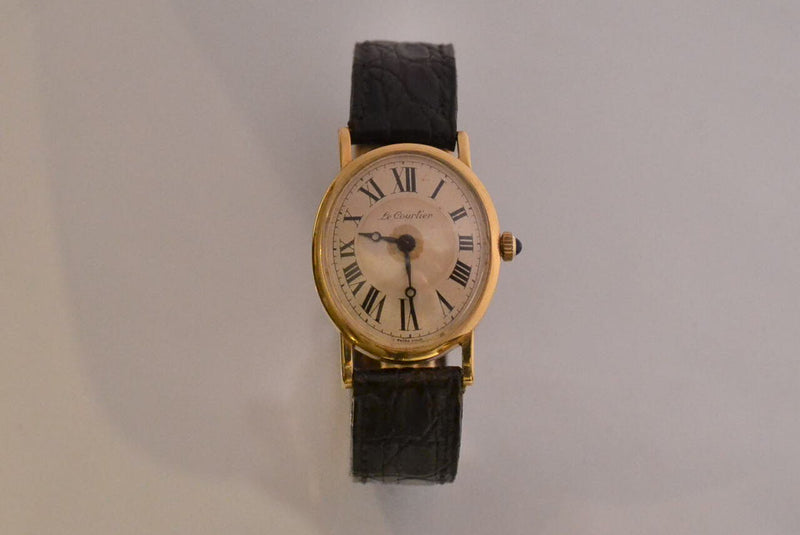 Montre Ovale Or Jaune