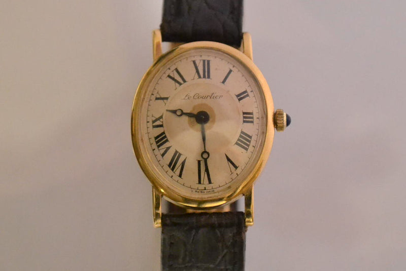 Montre Ovale Or Jaune