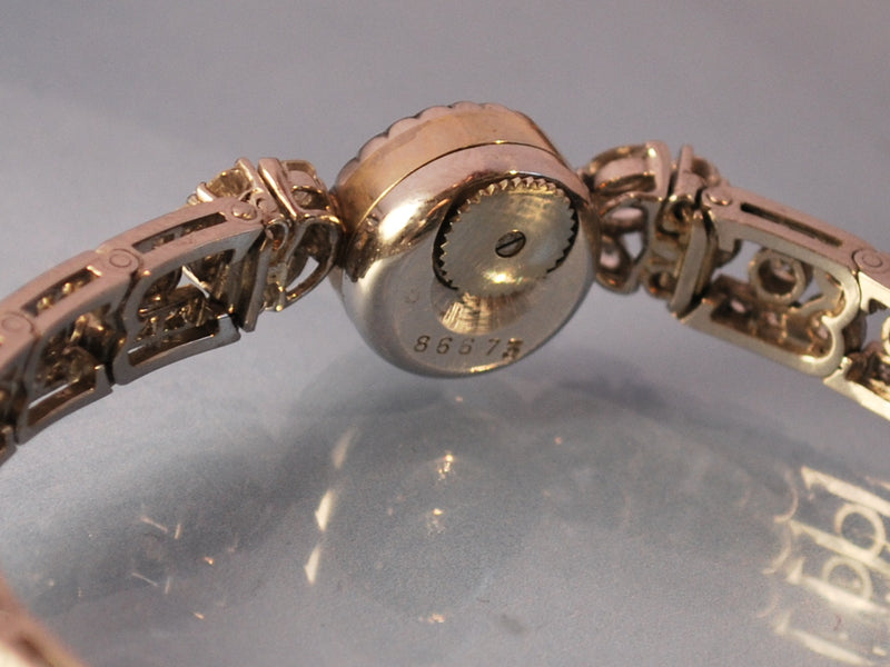 Montre ZENITH ancienne platine diamants