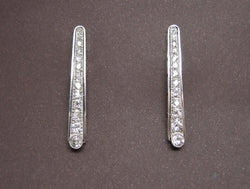 pendants doreilles 1930 platine et diamants