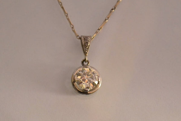 Pendentif Diamant et Platine
