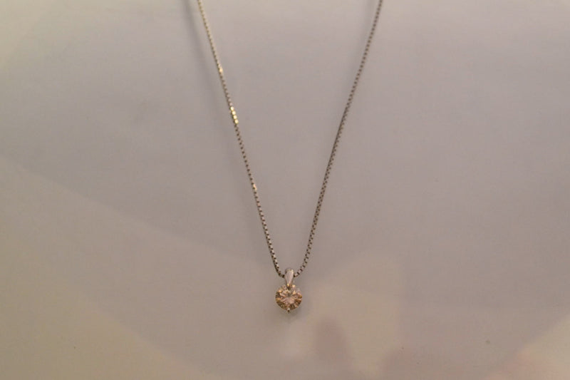Pendentif Diamant Platine