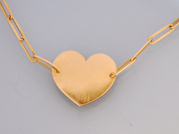 Pendentif Dinh Van coeur or jaune