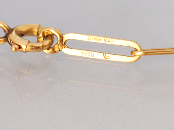 Pendentif Dinh Van coeur or jaune