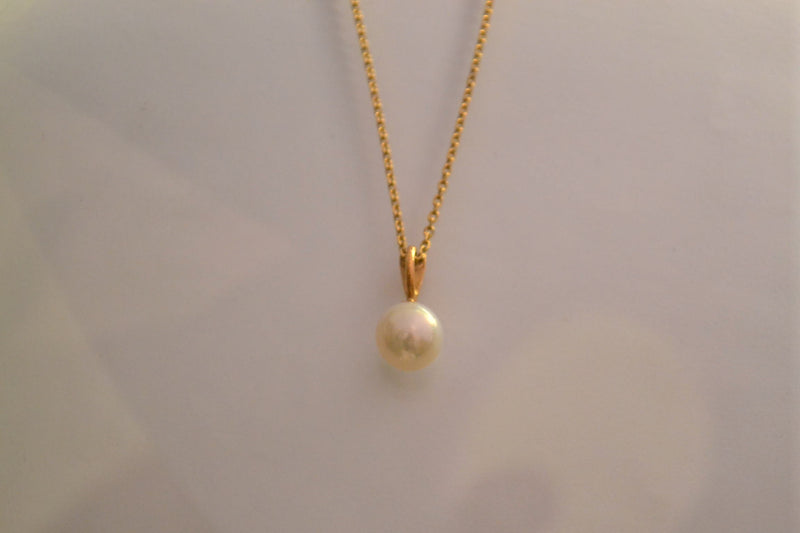 Pendentif Or Jaune Perle