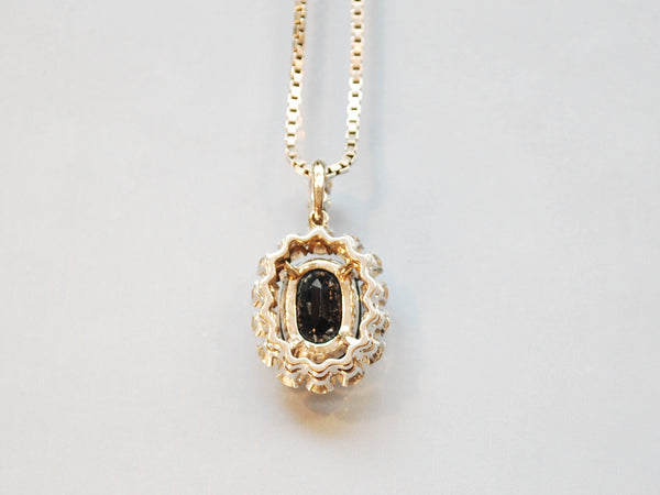 Pendentif saphir et diamants