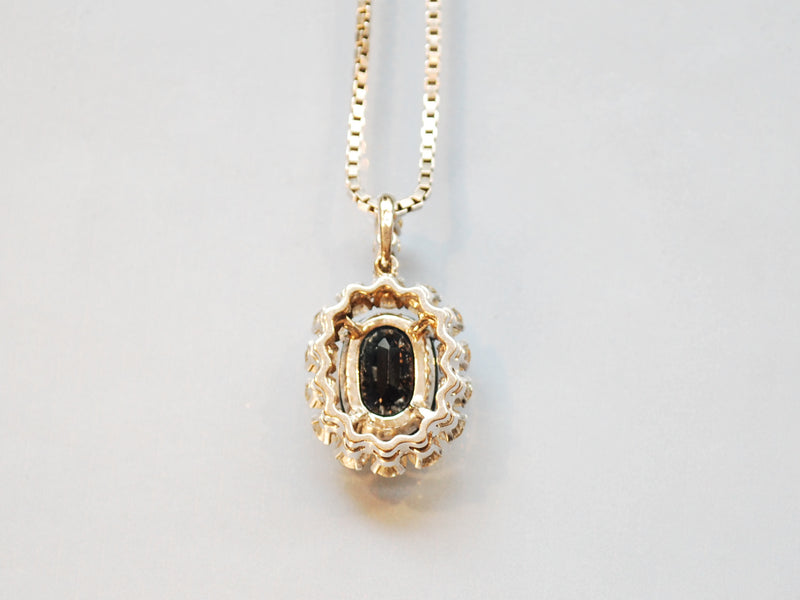 Pendentif saphir et diamants