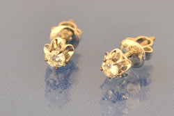 Puce D'oreilles Diamants Anciennes