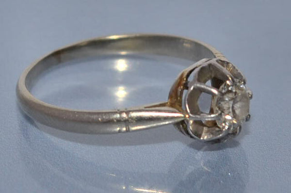 Solitaire ancien diamant 0,5 carat