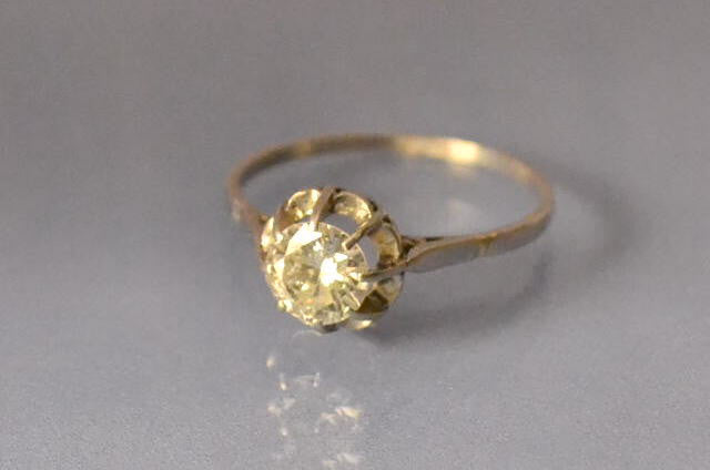 Solitaire ancien Diamant 1 carat