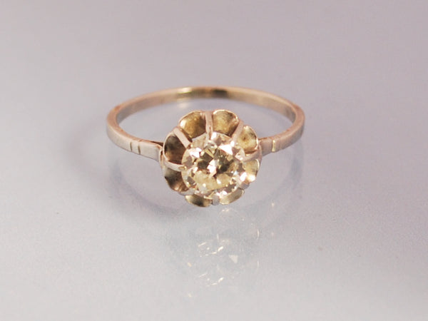 Solitaire ancien diamant