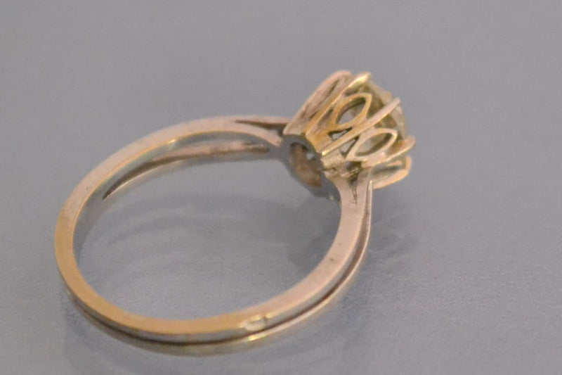 Solitaire art déco en diamant