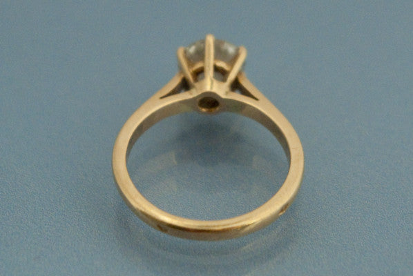 Solitaire Or Jaune et Diamant
