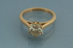 Solitaire Or Jaune et Diamant