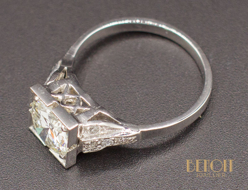 Bague Art Déco Diamant 1,20 ct