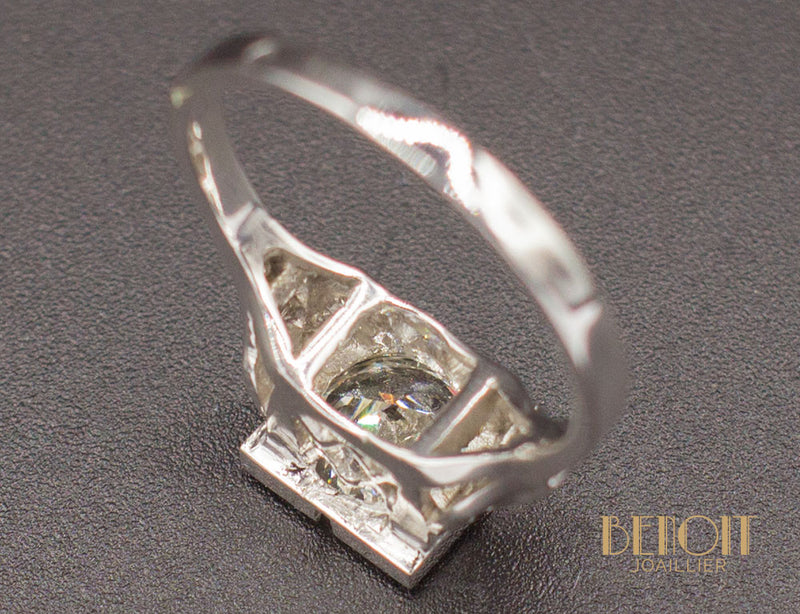Bague Art Déco Diamant 1,20 ct